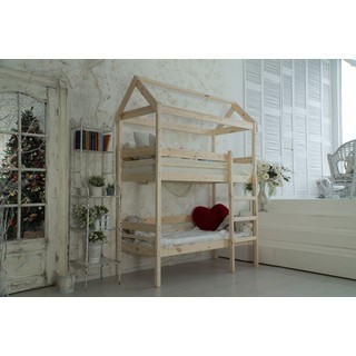 Кровать домик двухъярусная Baby-house