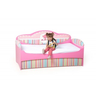 Диван-кровать Mia розовая 164х84х86